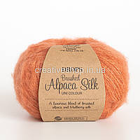 Пряжа Drops Brushed Alpaca Silk (колір 22 pale rust)