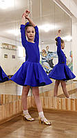 Рейтингова сукня для бальних танців , колір електрик Модель №25