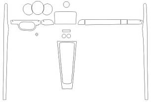 Комплект викройок для салону PORSCHE 718 BOXTER 2016