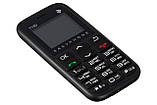 Телефон кнопочний бабушкофон з великими кнопками і великим шрифтом для літніх людей 2E T180 чорний, фото 9
