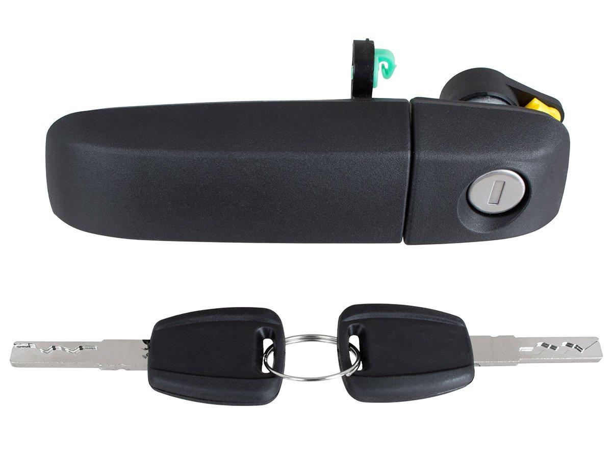 Fiat Panda 03-09 зовнішня дверна ручка з ключами передня ліва