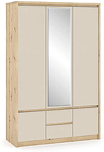 Шафа з ДСП Домініка 3Д 2Ш (дуб Артісан/Шампань) Меблі Сервіс