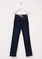 Женские темносиние джинсы LEVIS 714 straight W23 L32 инновационный стрейч