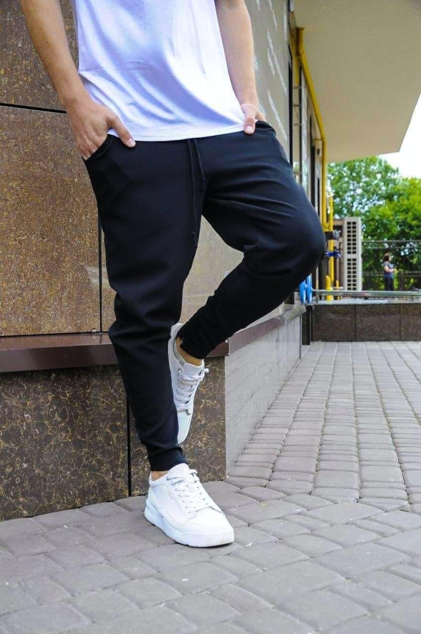 Мужские Спортивные Брюки Галифе Черные Штаны Весенние Молодежные Внизу ...