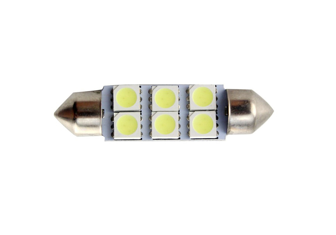 Світлодіодна автомобільна лампа T11 x 41mm SV8,5 6 SMD (5050) 12V WHITE