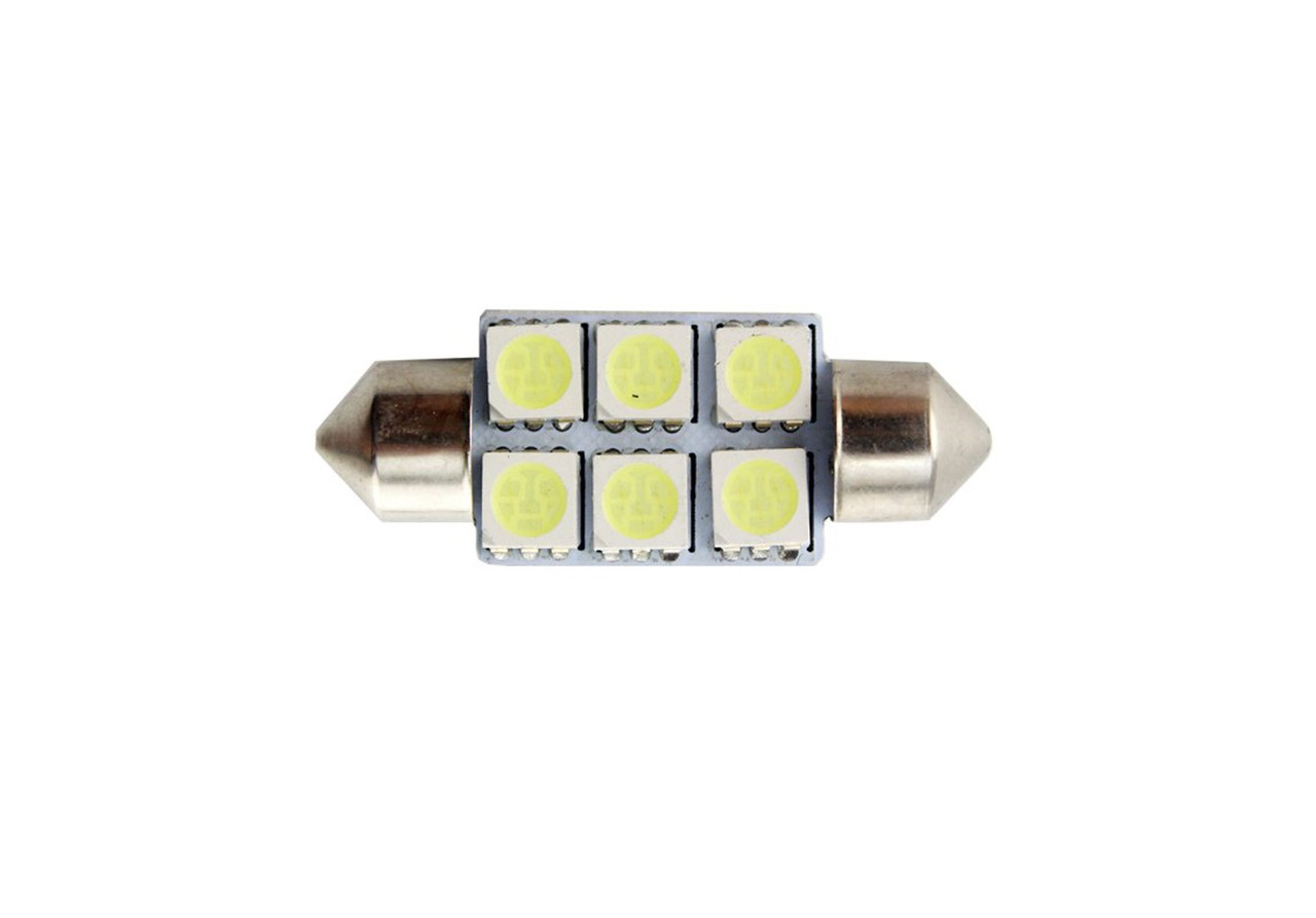 Світлодіодна автомобільна лампа T11 x 36mm SV8,5 6 SMD (5050) 24V WHITE