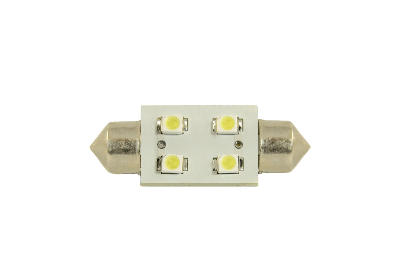 Світлодіодна автомобільна лампа T11 x 36 mm SV8,5 4 SMD (3528) 12 V WHITE