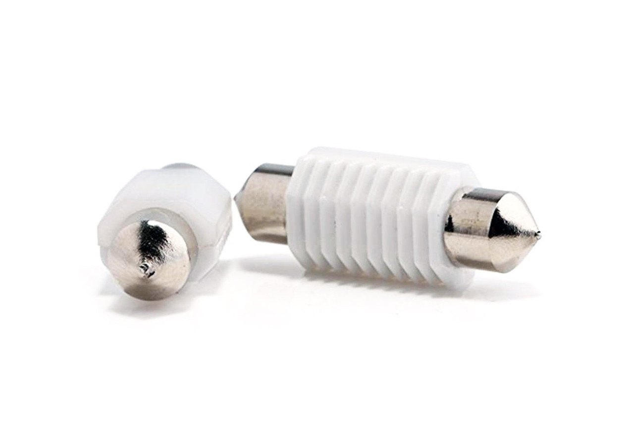 Світлодіодна автомобільна лампа T11 x 36mm SV8,5 2 SMD (3030) 24V WHITE в матовому керамічному корпусі