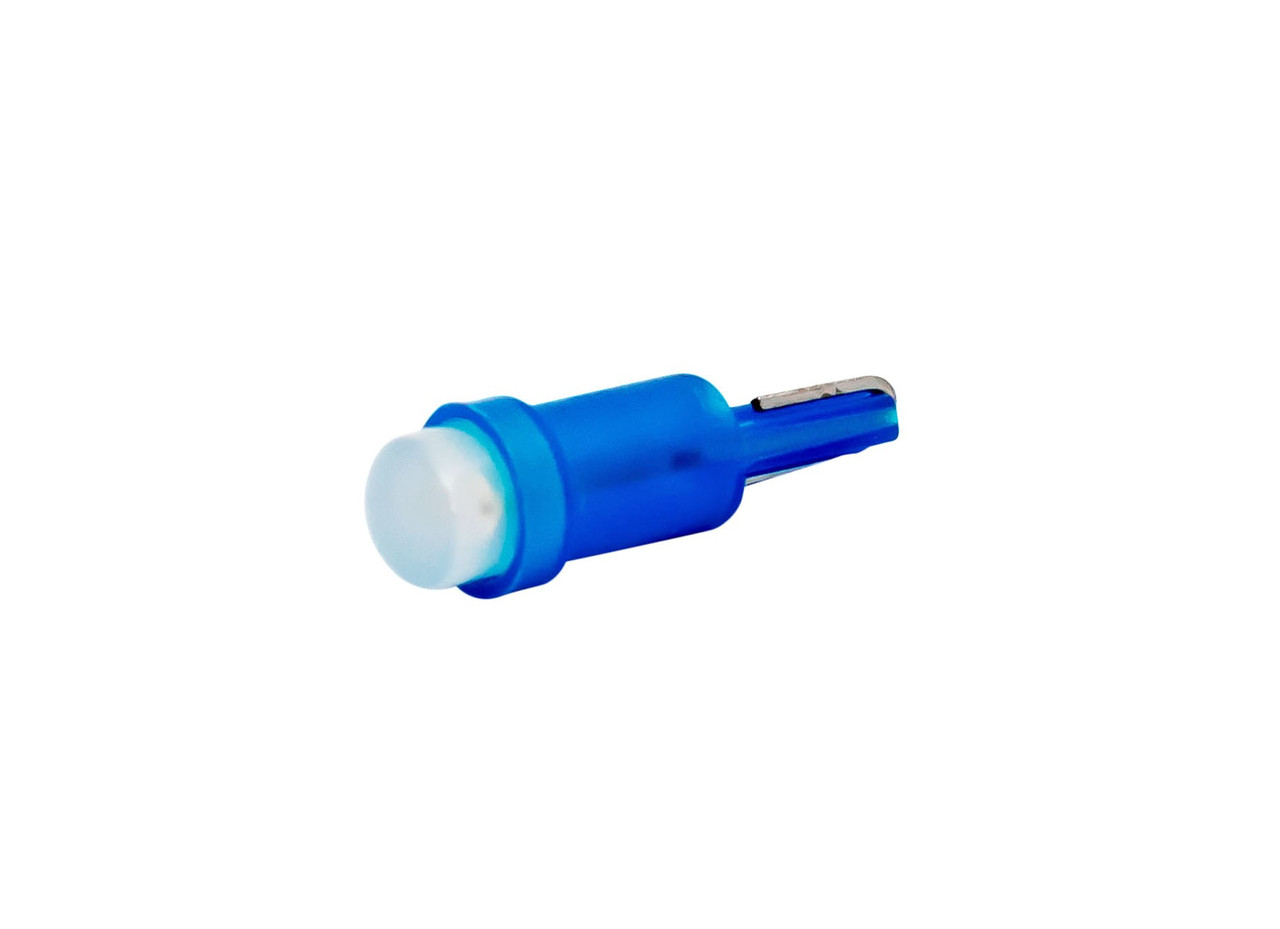 Світлодіодна автомобільна лампа T5 W2x4,6d COB 12V BLUE  "мікрушка"