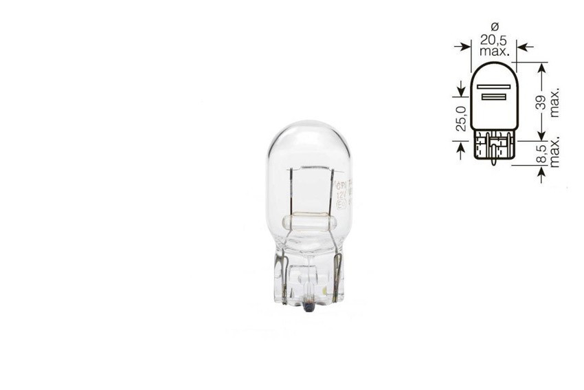 Автомобільна лампа T20 (W21W) 12V 21W W3x16d