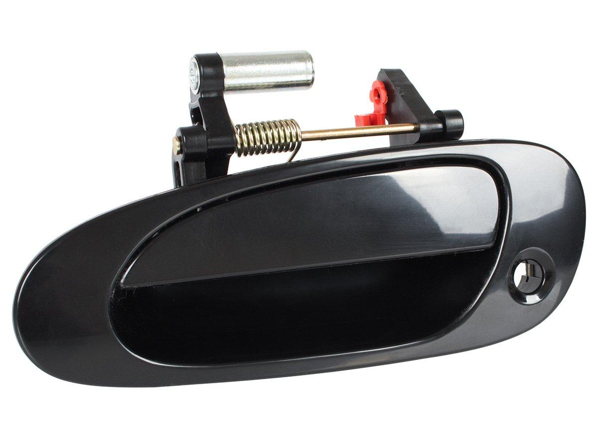 Honda Civic VII H / B 01-06 зовнішня дверна ручка з отвором чорний глянець передня ліва