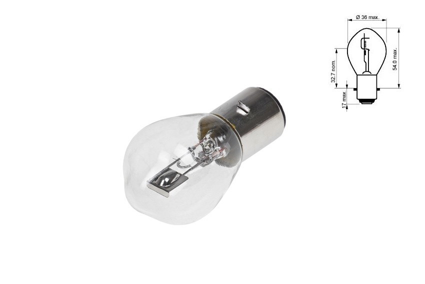 Автомобільна лампа 12V 35/35W BA20d фарна