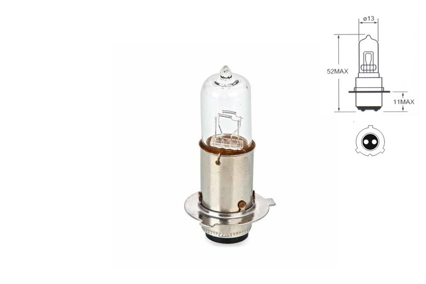 Галогенова лампа 12V 35/35W P15D-25-3 трьохпелюсткова