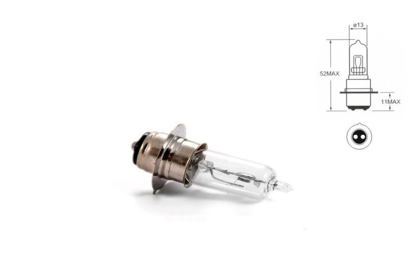 Галогенова лампа 12V 35/35W P15D-25-1 однопелюсткова