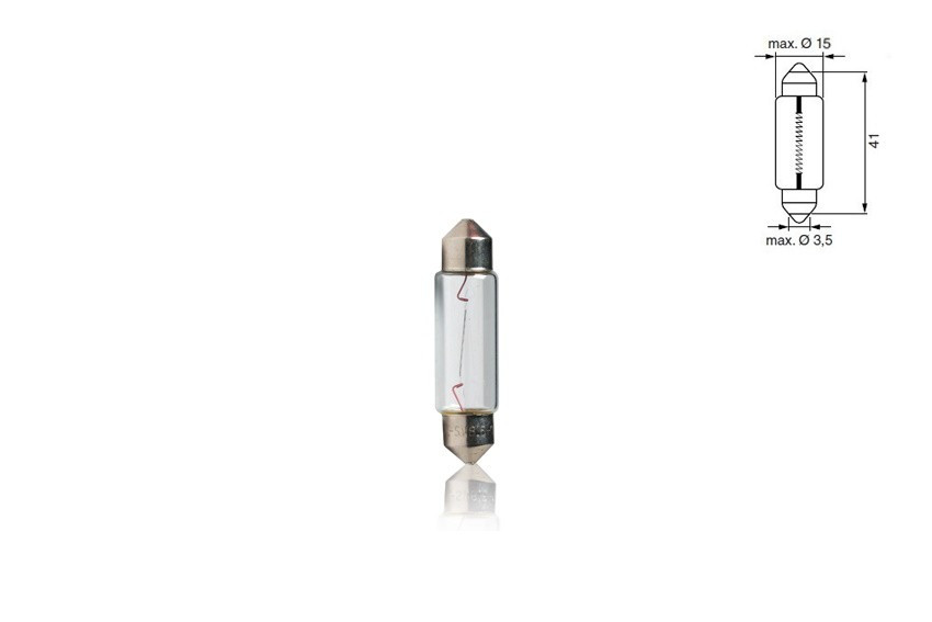Автомобільна лампа Т11x41 mm 12V 10W SV8,5