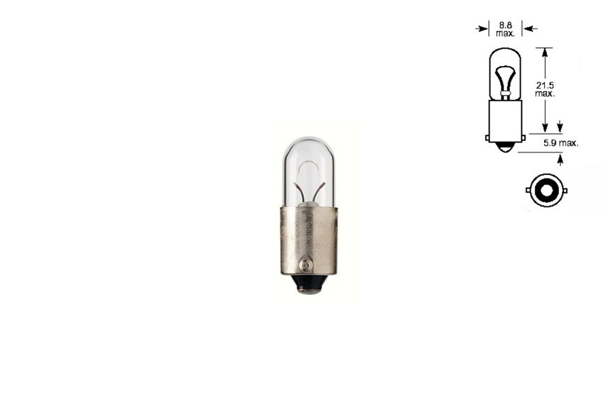 Автомобільна лампа 12V 4W BA9s
