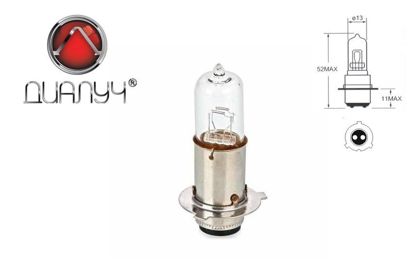 Галогенова лампа Діапроменів 12 V 35/35 W P15d-25-3 трипелюсткова