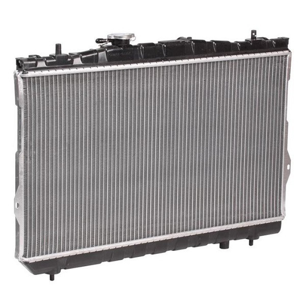 Радиатор охлаждения Elantra 1.6/1.8/2.0 (01-) АКПП (алюм) (660*375*18) - фото 2 - id-p1394081573