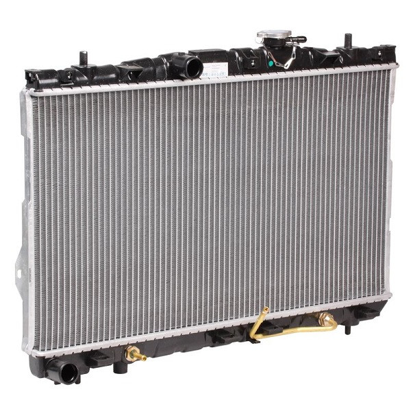 Радиатор охлаждения Elantra 1.6/1.8/2.0 (01-) АКПП (алюм) (660*375*18) - фото 1 - id-p1394081573