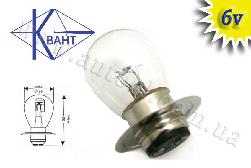 Лампа Квант 6V 32/21W P42d