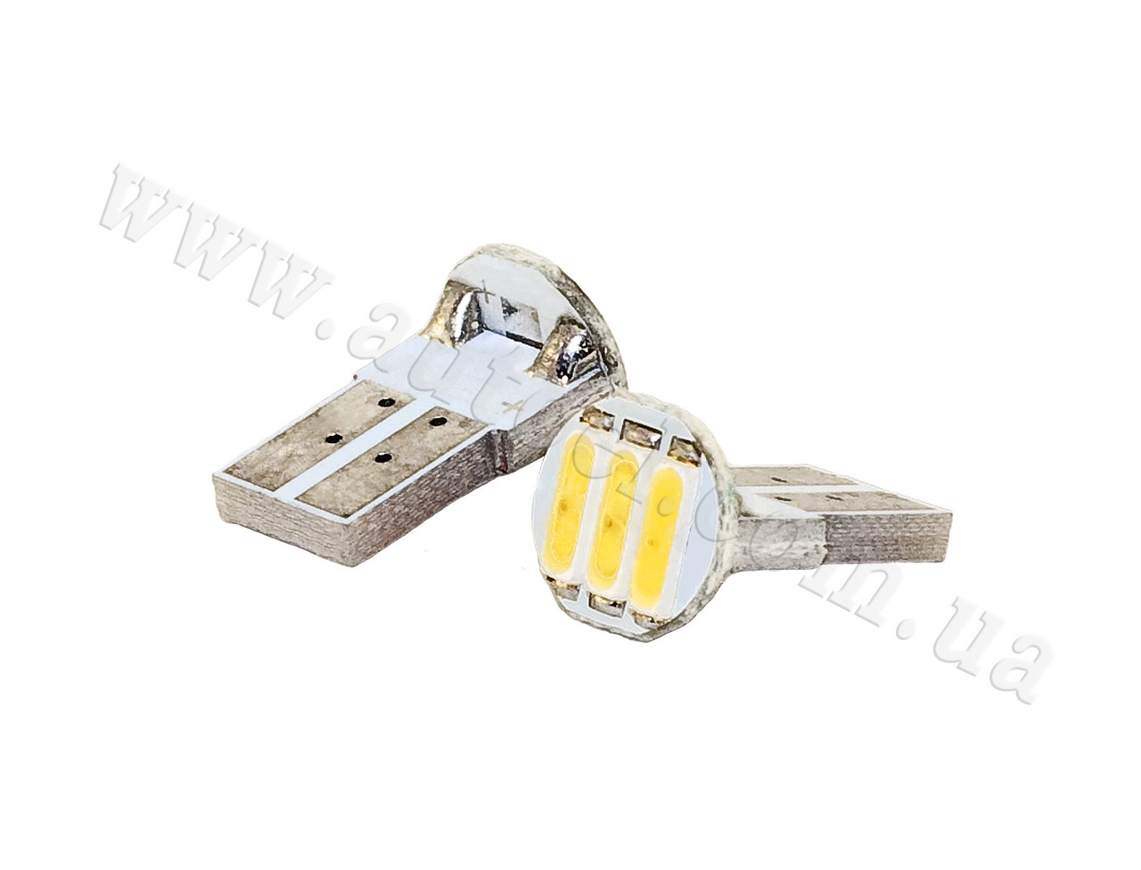 Світлодіодна автомобільна лампа T10 W2,1x9,5d 3 SMD (7014) 12 V WHITE