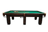 Більярдний стіл Царський розмір 11 футів Ардезія з натурального дерева для гри в Снукер, фото 3