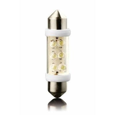 Світлодіодна автомобільна лампа T11 x 41 mm SV8,5 6 LED 12 V WHITE