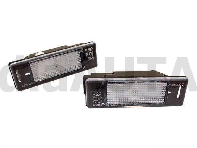 Peugeot 106 FL 1007 207 307 308 3008 406 407 508 експерт II FL RCZ лампи підсвічування номерного знака LED 2