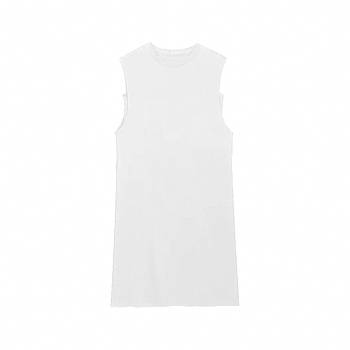 Модна однотонна сукня-майка білого кольору модель SD1 для сублімації