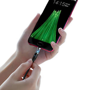 Usb Магнітний Кабель для зарядки телефону USB-microUSB Hoco U76 Fresh 2.4а 1.2м, Зарядний шнур на магніті