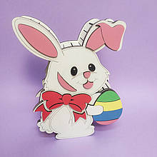 Великодній коробочка. Пасхальний кролик. Великодній кошик для яєць і паски, великодній декор