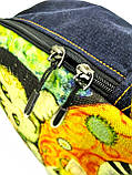 Джинсовий рюкзак Коти зелено-очіки, фото 3