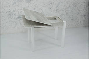 Кухонний стіл трансформер Скай Мікс меблі, колір урбан лайт, білий, фото 2