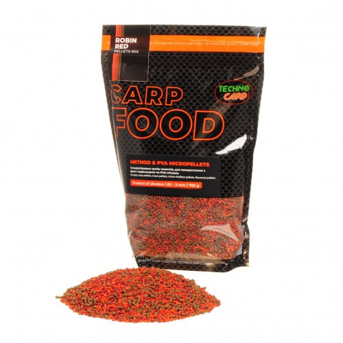 Пеллетс TechnoСarp Method & PVA Micropellets Robin Red Mix