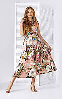 Летнее платье с отрезной юбкой в цветочный принт Style-Nika Шалини