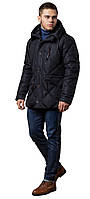 Сучасна чоловіча зимова курточка чорна модель 12481