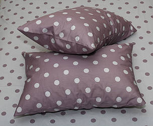 Постільна білизна сатин люкс Горох, полуторний комплект S345, фото 2