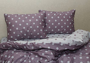 Постільна білизна сатин люкс Горох, полуторний комплект S345, фото 3