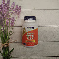 Now Foods Super Omega 3-6-9 90 caps 1200 mg, омега 369 нау жирні кислоти