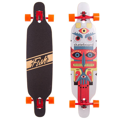 Лонгборд скейтборд профессиональный Fish фрирайд Тотем SK-415-7 (ID ...