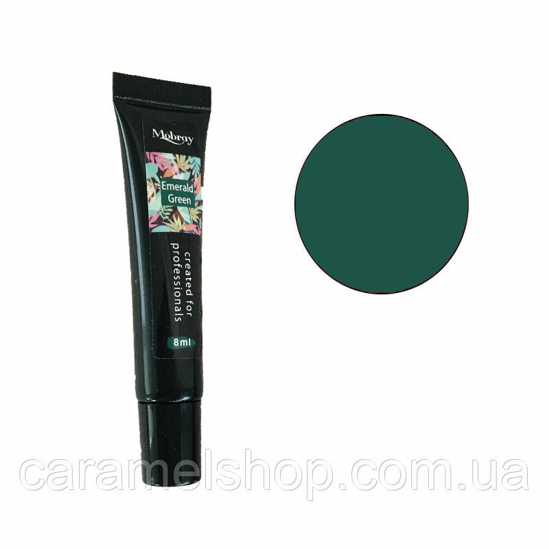 Гель-фарба для стемпінгу Mobray, 8 мл. Emerald Green зелений