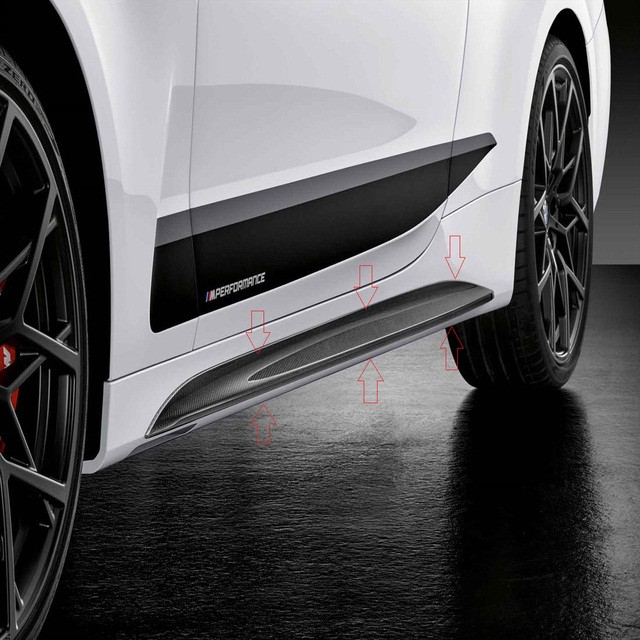 Карбонові накладки на пороги M Performance для BMW G22 4-серія
