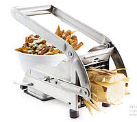 Картофелерезка овощерезка ручная с двумя насадками Potato Chipper, машинка для нарезки картофеля фри