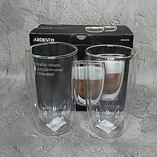 Набір склянок з подвійними стінками Ardesto AR2645G, 450 мл, 2 шт, фото 4