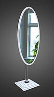 Зеркало овальное напольное манекен на ножке с регулируемым углом наклона. Зеркала напольные на подставке