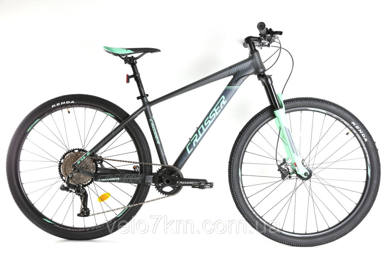 Гірський жіночий алюмінієвий велосипед Crosser Lady 075-C 29" рама 15,5 гідравліка,положення.вилка,компл.Shimano