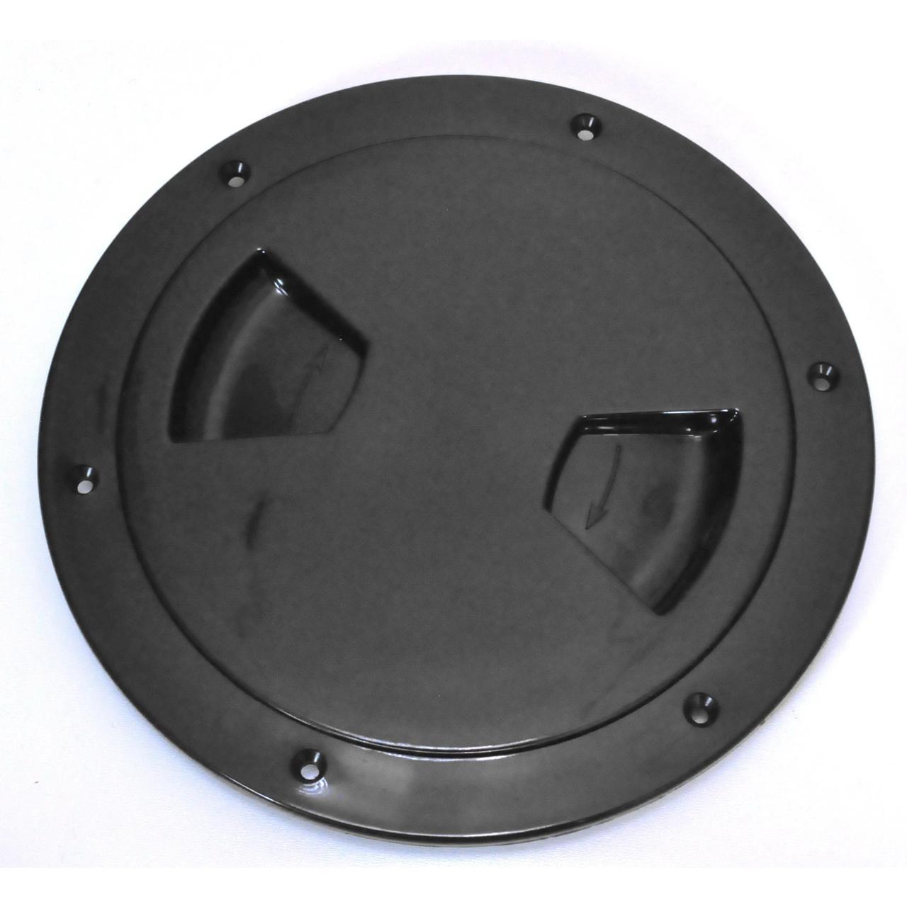 Лючок інспекційний у судно діаметр 152 мм чорний Тайвань 13562-BK