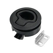 Засувка пластикова для човна катера судно чорна кругла C14005B