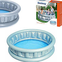 Детский надувной бассейн Bestway 152х43 см 51080 "Летающая тарелка" круглый для детей, для дома и дачи