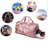 Спортивна сумка дорожня для ручної поклажі велика чорна, фото 3